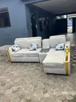 White L-Shape Sofa - 3