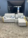 White L-Shape Sofa - 5