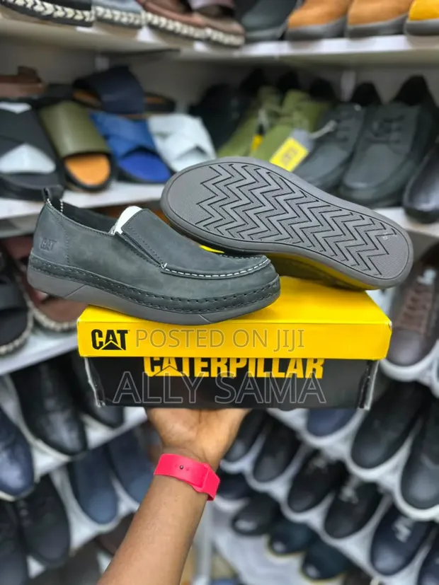 Men's Caterpillar Leather Loafers - 1