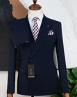 Mario Casas Premium Men's Single-Button Slim Fit Suit - 3