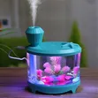 USB Mini Fish Tank Humidifier/Diffuser with LED Light - 1
