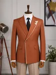 Men's Premium Asymmetrical Single-Button Suit - 3