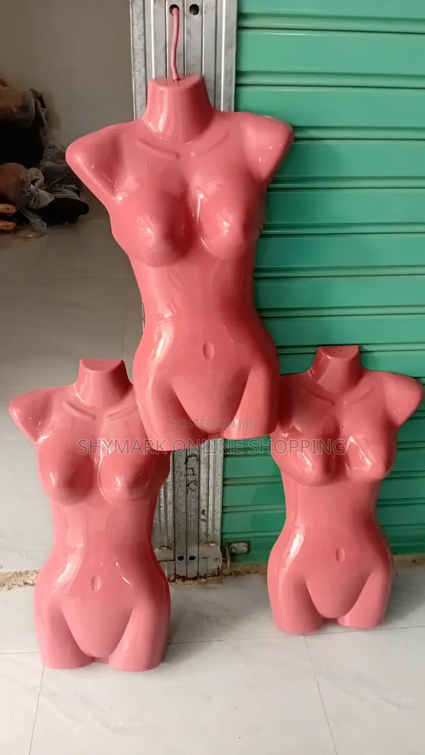 Female Torso Mannequin - Pink - 1
