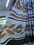 Leaf-Printed Window Curtains (Pazia) - 1