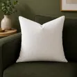 White Throw Pillow / Fibre-Filled Cushion - 2