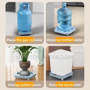 Multipurpose Roller Stand for Gas Cylinders, Water Bottles, Pots