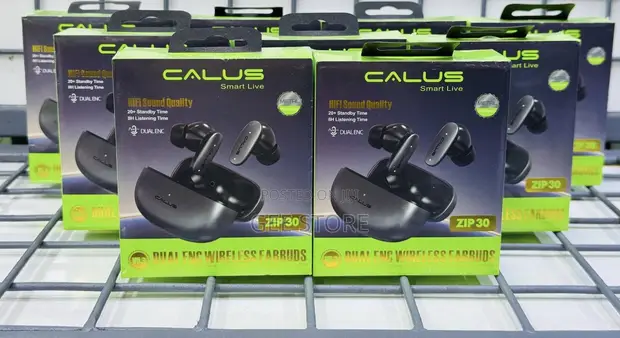 Calus Zip30 Wireless Earbuds - Black - 1