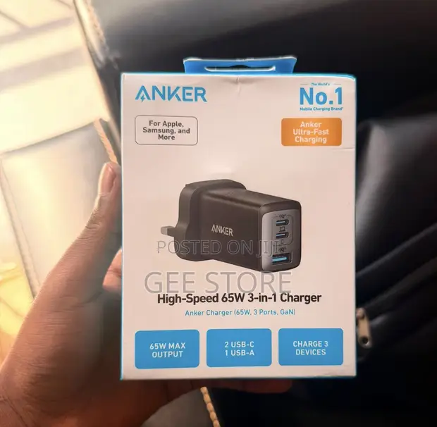 Anker 735 Charger (Nano II 65W) - 3-Port - 1