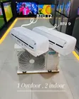 Hisense Split AC - One Outdoor, Two Indoors - 1