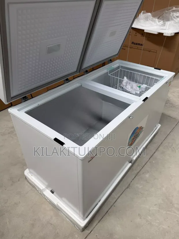 Huamei Chest Freezer 607L, 2 Doors, Brand New - 1