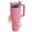 Brand New Porodo Hydrotune 1000ml Travel Mug + Bluetooth Speaker - 3
