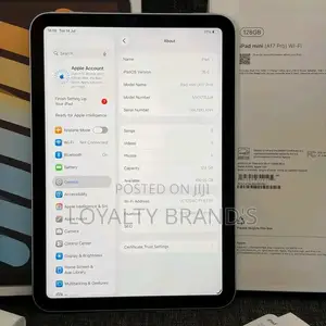 New Apple iPad mini 7 256GB Silver