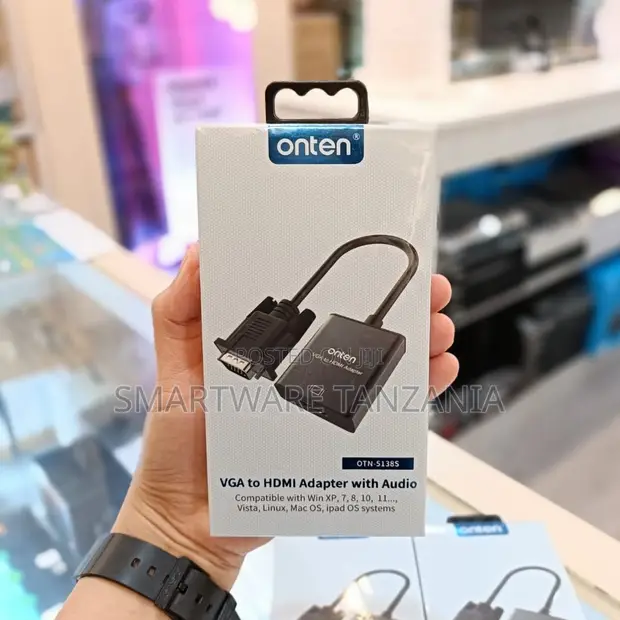 Onten VGA to HDMI Adapter with Audio - 1
