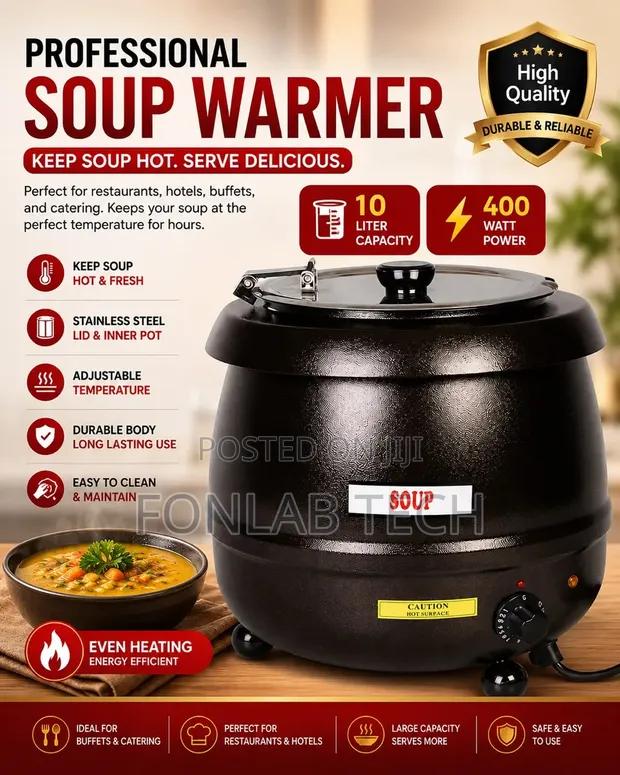 PMC Electric Soup Warmer 10L - 1