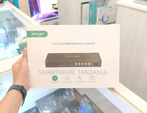 MT-VIKI 4-in-1 HDMI Switch with 3.5mm Audio Output - 1