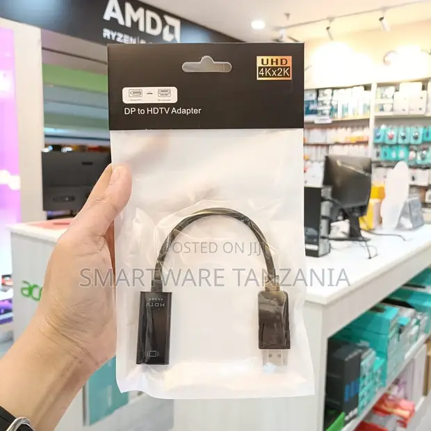 DisplayPort to HDMI Adapter, 60Hz, 12-Inch Cable - 1