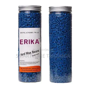 ERIKA Hard Wax Beans for Hair Removal, 400g, Blue