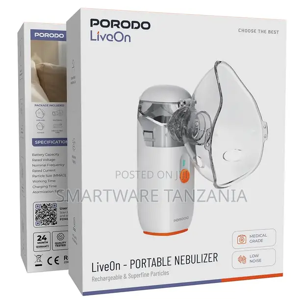 Porodo LiveOn Portable Nebulizer with Rechargeable Battery - 1