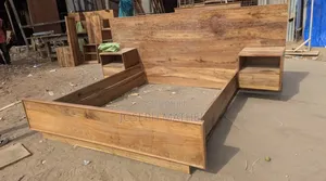 Skyline Furniture Solid Wood King Bed Frame with 2 Bedside Tables