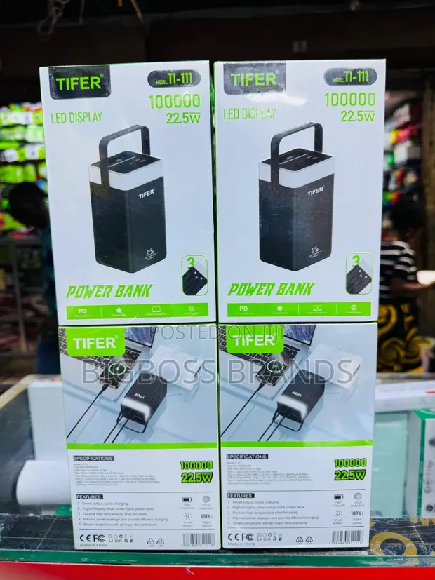Tifer Power Bank 100000mAh 22.5W - 1