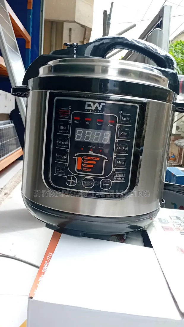Digiwave 7L Pressure Cooker ya Umeme - 1