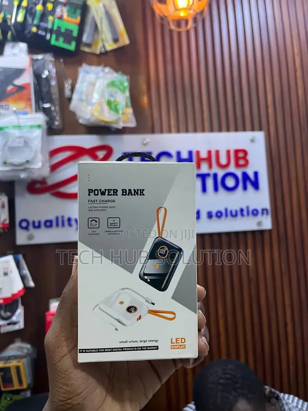 Portable Fast Charging Power Bank - White - 1