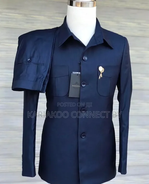 High-Quality Men's Long Sleeve Kaunda Suit - 1