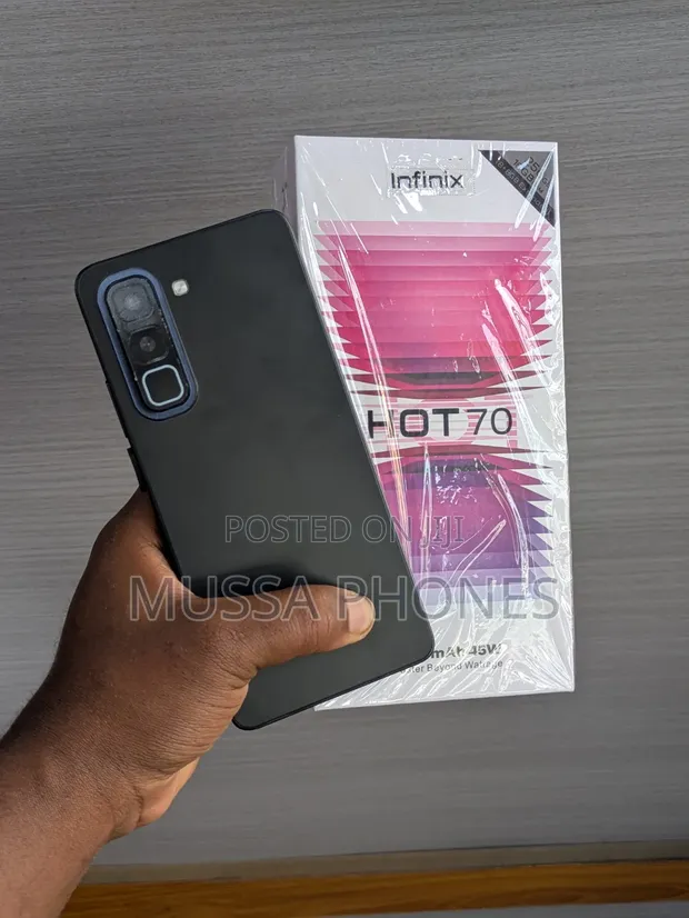 New Infinix Hot 70 256GB Black - 1