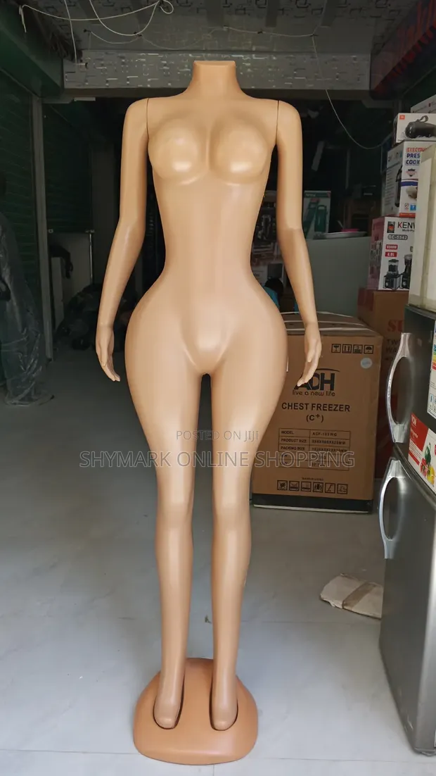 Female Mannequin - Long Neck, Headless with Arms - 1