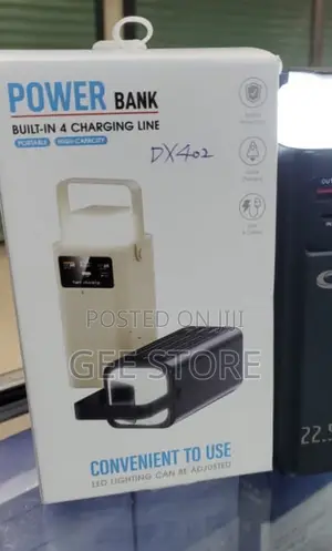 Caiqiang Power Bank 50000mAh na Cables 4 & Fast Charge 22.5W