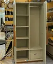 Woodstock Simple Wardrobe - 2 Doors, Off-Cream - 2