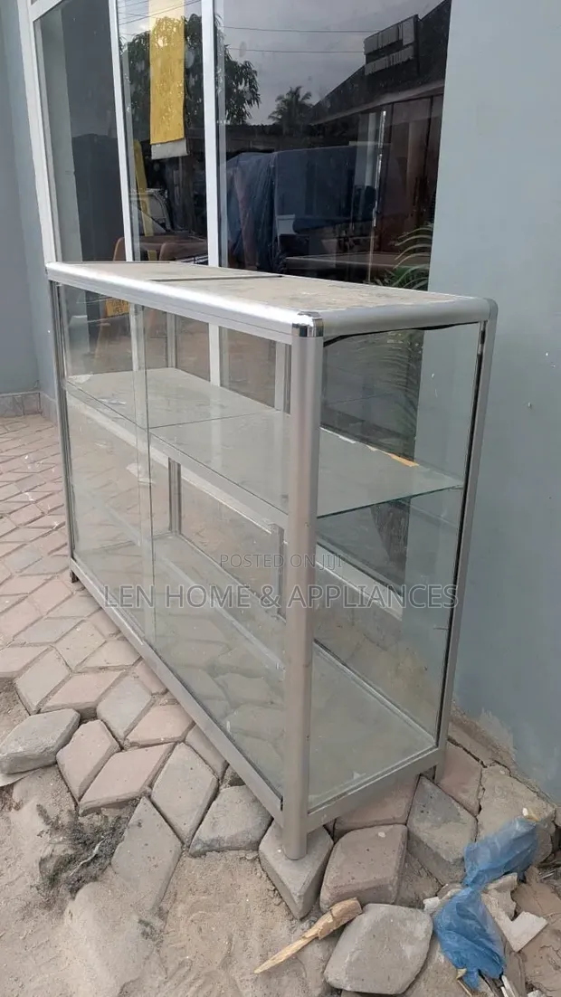 Aluminum Cabinet with Full Glass Doors - 1