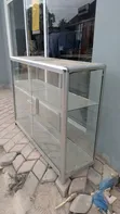 Aluminum Cabinet with Full Glass Doors - 1