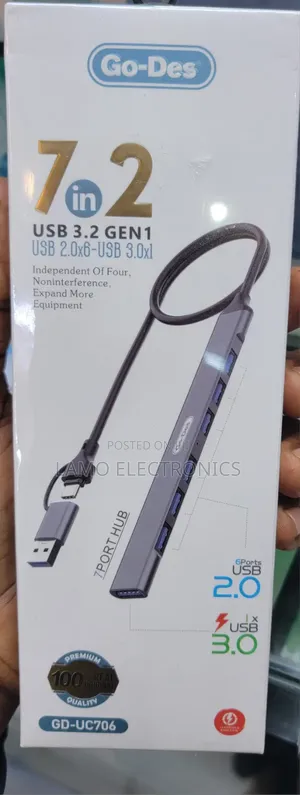 Go-Des GD-UC706 7-Port USB 3.2 Gen 1 Hub