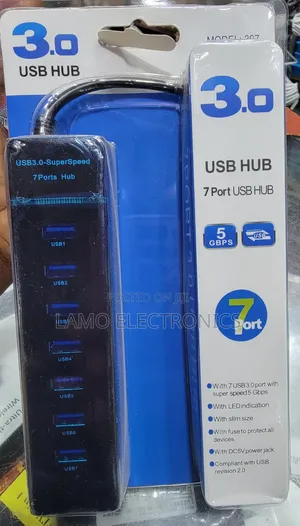 USB 3.0 Superspeed 7-Port Hub