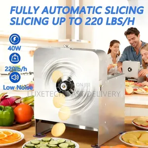 Commercial Electric Fruit & Vegetable Slicer - Stainless Steel