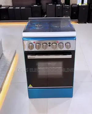 Hisense 50x55cm Cooker - 3 Gas Hobs + 1 Electric Plate