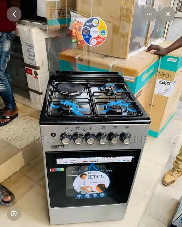 Solstar Gas Cooker with Electric Hot Plate - 1