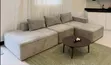 Sofa ya L-Shape ya Watu Watano na Coffee Table - Gray - 3