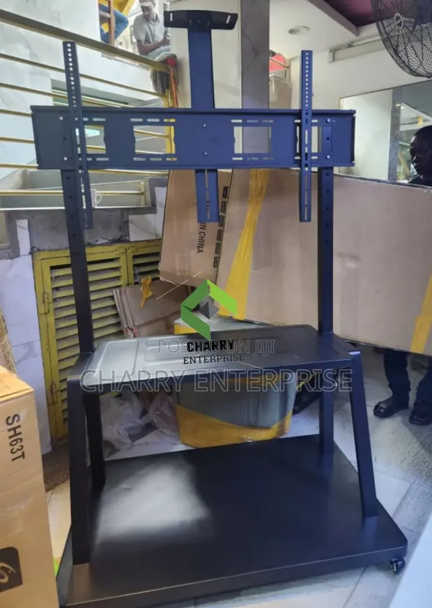 Heavy Duty Movable TV Trolley Stand (60-100 Inch) - 1
