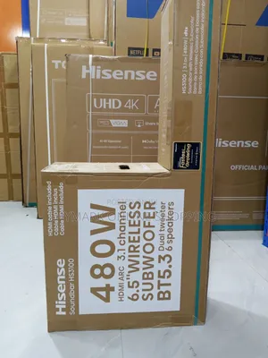 Hisense 3.1 Channel 480W Soundbar with Wireless Subwoofer