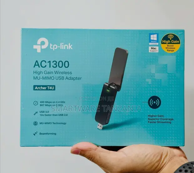 TP-Link AC1300 Wireless MU-MIMO USB Adapter - 1