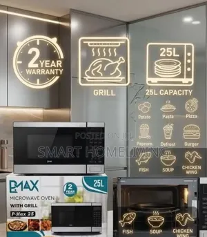 PMAX Digital Microwave Oven with Grill (25L, Model P-Max 25)