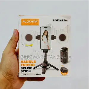 Plokama LIVE-M5 Pro 3-in-1 Handle Tripod Selfie Stick
