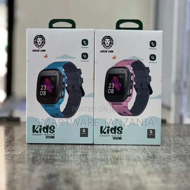Green Lion Kids Smart Watch - Two-Way Call, SOS Alarm, 5-Day Battery - 1