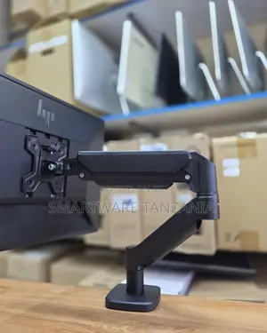 Adjustable Single Monitor Arm Mount (Black)