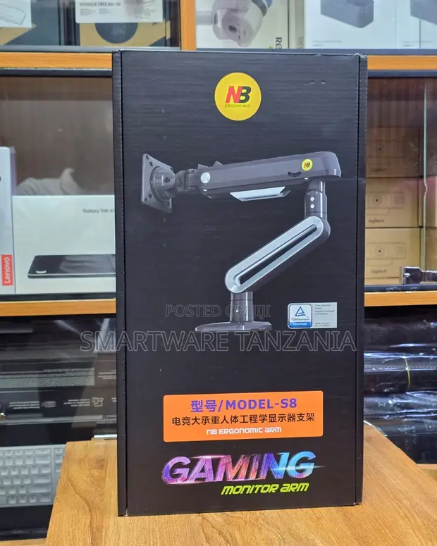 NB Ergonomic Monitor Arm Model S8 Desk Mount - 1