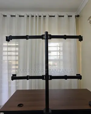 Quad Monitor Arm Stand | Steel | Height Adjustable