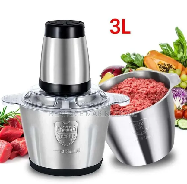 Brand New Food Chopper - 3L Stainless Steel - 1