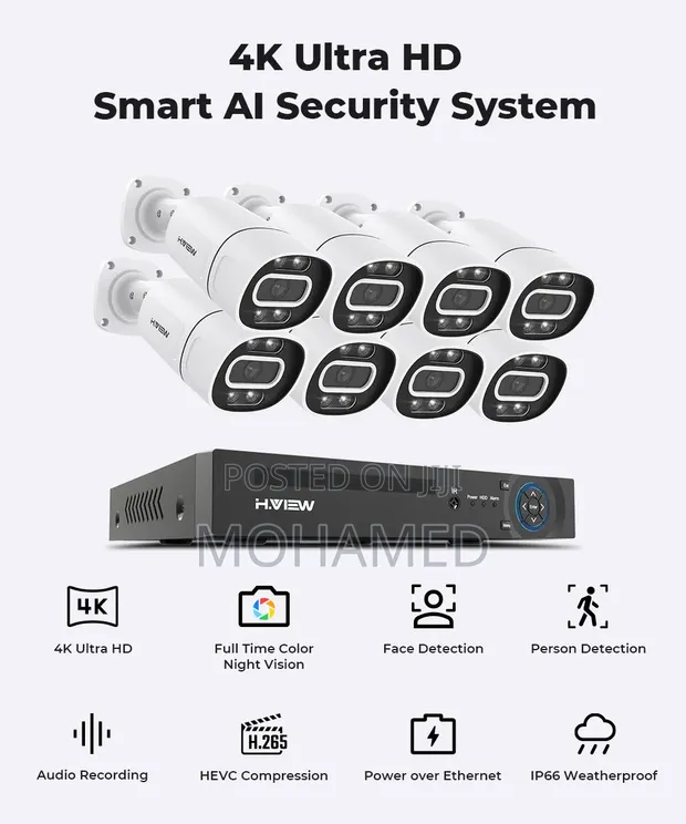 CCTV Camera Full Set - Wire System - 1